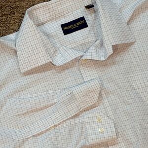 Wilkes & Riley Mens 18.5 34/35 Shirt Tailored Fit Button Down Plaid